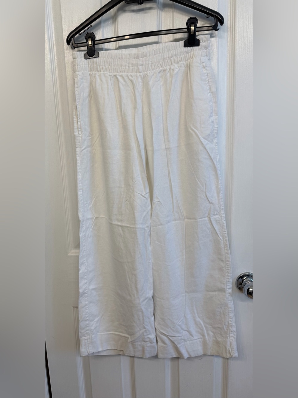 Old Navy Linen Blend Wide Leg Pull On Pants
